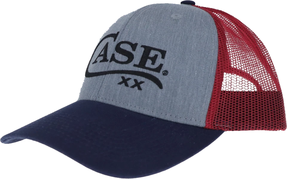 Case XX Cuchillos Azul Marino Logo Gris Rojo Malla Gorra de Bola Sombrero Ajustable 250746 Foto 1 de 1
