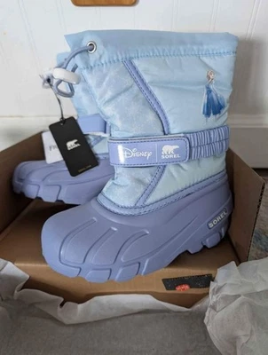 Botas de Nieve Sorel Niña Disney x Frozen 2 Edición Elsa Jóvenes Niños Talla 11 y 12 Foto 1 de 4