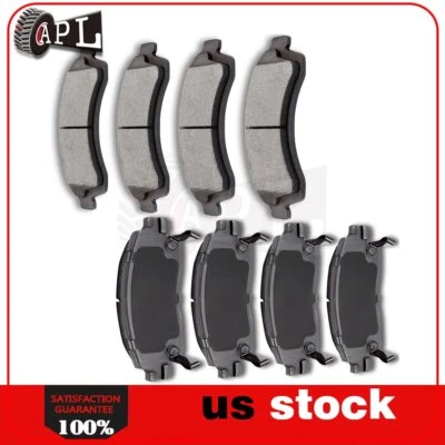 Front + Rear Ceramic Brake Pads For 2004-2005 Chevrolet Trailblazer EXT SSR - Image 1 of 4