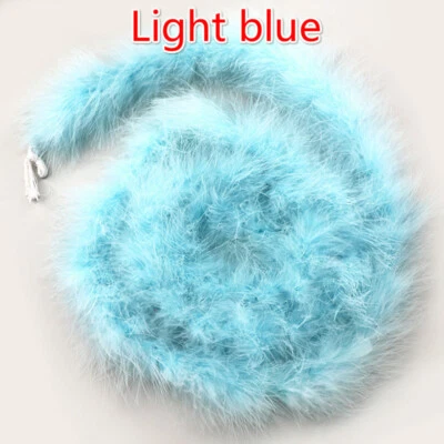 Cinta mullida de piel sintética con ribete de plumas de 5 X 2M de longitud accesorios de baile latino multicolor Foto 1 de 4