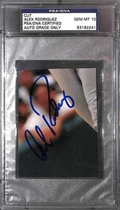 Alex Rodriguez Cut Photo PSA/DNA COA Gem Mint 10 Auto Yankees Mariners Rangers 1 - Picture 1 of 24