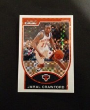 2007-08 Topps Bowman Chrome Jamal Crawford XFractor Refractor Knicks 04/50