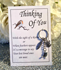 Thinking Of You Card Robins Appear When Lost Loved One's Are Near card & Keyring