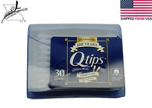 Q-tips Swabs Travel Pack 30 Count, Pack of 1 Blue Plastic Case Qtips - Picture 1 of 5