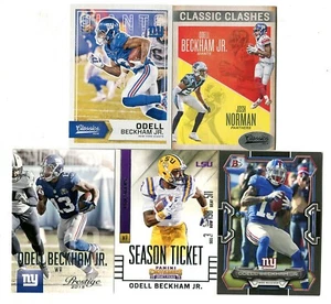 Odell Beckham Jr. 5 Football Card Lot NEW YORK GIANTS CELEVLAND BROWNS (LOT 2) - Picture 1 of 1
