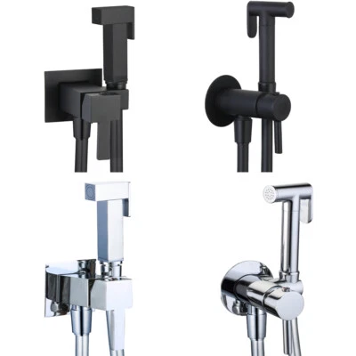 Ogomondo Kit Idroscopino Acqua Calda e fredda Shut-Off Azionamento a Leva Ottone