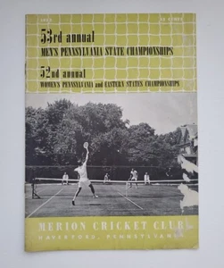 1952 53rd annual Men's Pennsylvania State Championships Program - Merion Cricket - Picture 1 of 7