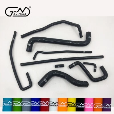 Fit Chevrolet Corvette 5.7L LT1 V8 1991-1996 Silicone Radiator Hose Kit Black - Image 1 of 4