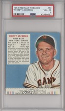 1952 Red Man Tobacco All-Star Team National League Series Whitey Lockman PSA 4