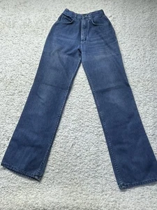 Vintage Jean les Redlips women’s denim jeans Green Stitching size 9.  22x31 Mom - Picture 1 of 9