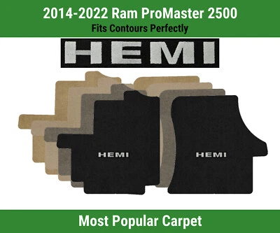 Tapetes frontais Lloyd Ultimat para '14-22 Ram ProMaster 2500 com prata sobre preto Hemi - Imagem 1 de 4