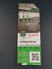 Used VIP Sammler Ticket Hannover 96 vs Greuther Fürth 2.Bundesliga 2019/20