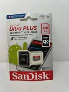 SanDisk Ultra PLUS 128GB microSD Memory Card - Picture 1 of 1