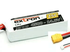 4S Lipo Extron X2 LiPo 4S 14,8V 4500mAh 25C/50C - Bild 1 von 1