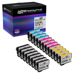 SPEEDYINKS Reman HY For Epson 220XL 20PK T220XL120 T220XL220 T220XL320 T220XL420 - Picture 1 of 7