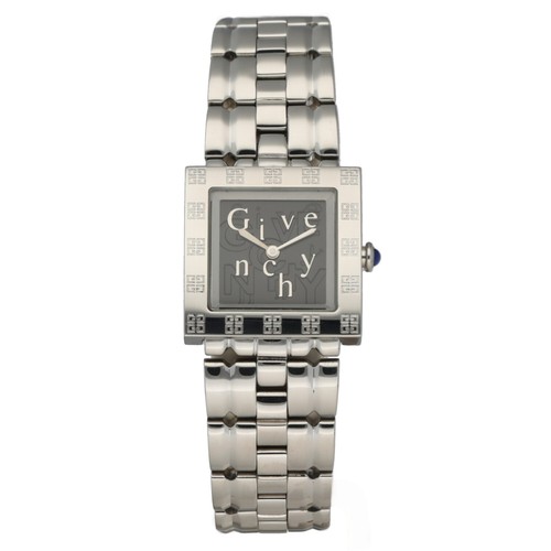 Orologio Donna Givenchy APSARAS 1558962 Quadrante Nero 23mm Acciaio Quadrato Quarzo