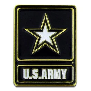 Combo US Army Lapel Pin + United States Flag Iron On Patch Emblem  - Picture 1 of 2