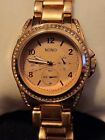 Rose Gold Tone  XOXO  Crystal  Bezel  Watch  Pre-owned