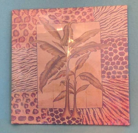 Canvas Wall Hanging with Tropical Design - NEW! Cover