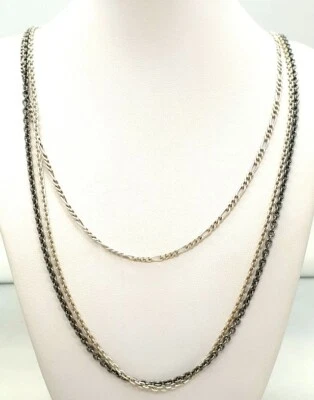 Pandora Sterling Silber 925 Kette 3 Reihig mit Dotty Stud Clip Stopper Nieten - Bild 1 von 4