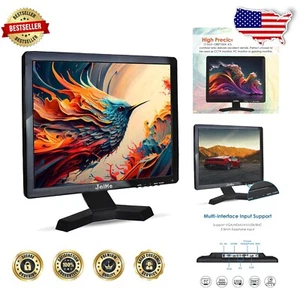 Versatile 17 Inch 1280x1024 LCD Monitor with Dual Speakers & Multi-Input Support - Picture 1 of 10