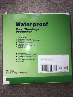 NEW: Waterproof Cast Bandage Protector Re-Usable Injury Protect Adult Short Arm - Image 1 of 4