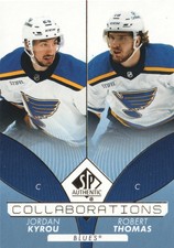 2022-23 SP Authentic Hockey Collaborations Blue #C-22 Jordan Kyrou Robert Thomas