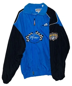 Chaqueta forrada de vellón vintage NASCAR Mark Martin Pfizer Race Team talla grande - Imagen 1 de 2