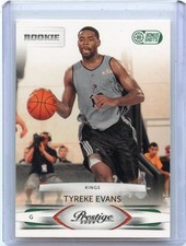 2009-10 PRESTIGE #154 TYREKE EVANS ROOKIE RC "BONUS SHOTS" GREEN SP #2/25, KINGS
