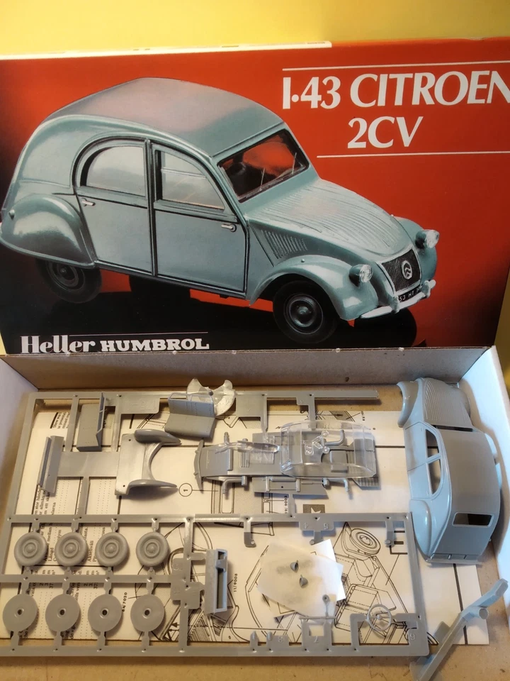 Vintage Heller Humbrol Citroen 2CV 1/43 - Immagine 1 di 1