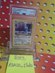 Pokemon Cards: Base Set 2 Rare: Dragonair 22/130 PSA 10 - Picture 1 of 2