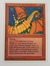 Magic the Gathering Shivan Dragon 4th Edition NM