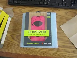 Modelo Survivor: Funda blindada GB02476 para iPhone 4/4S. Rosa. Nuevo stock antiguo - Imagen 1 de 1