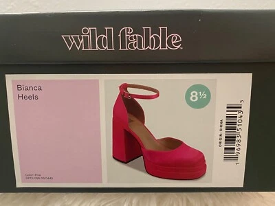 NEW Wild Fable™ Pink/Bianca Women's 4 inch Platform Pumps Size 8.5 *Sexy* - Image 1 of 4