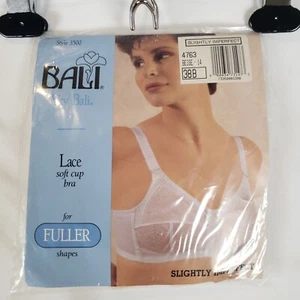 Vintage Bali BH 38B beige Blumen Spitze leicht gefüttert ohne Bügel Style 3500 versiegelt - Bild 1 von 7