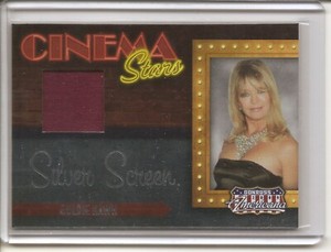 Donruss Americana " Goldie Hawn " Cinema Stars Costume Relic - 025/100