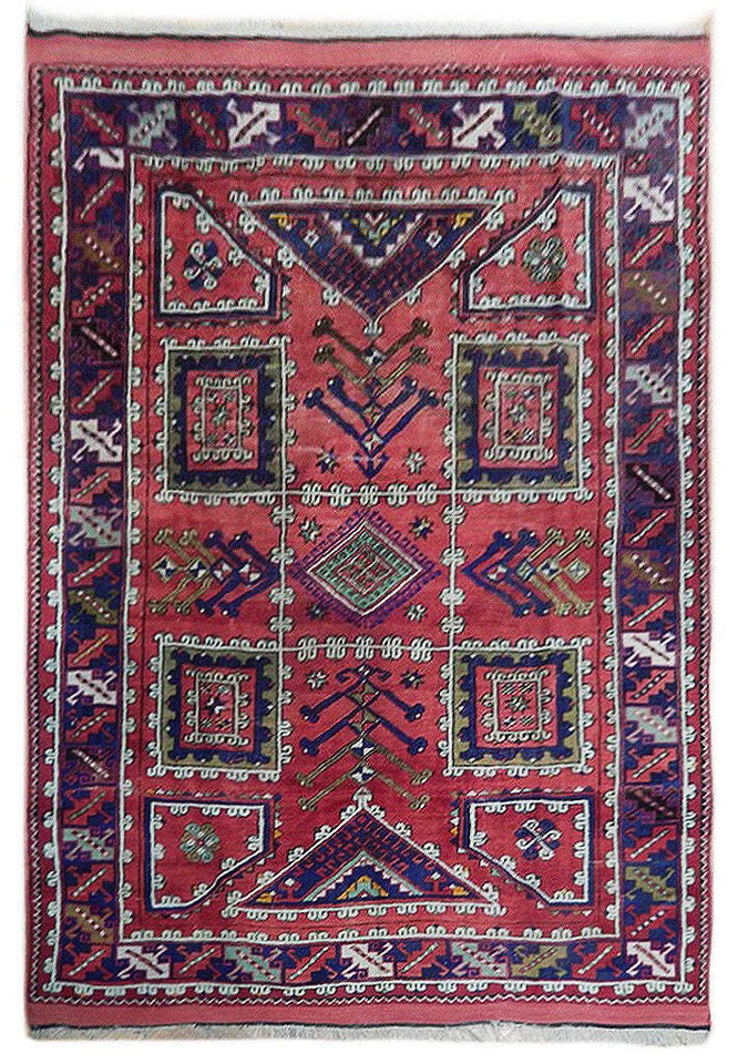 6x7' Antique Russian Kazak Rug 23354 - Image 1 of 4