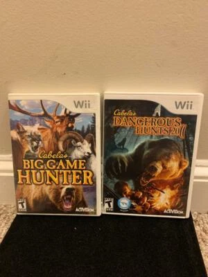 2 Wii Games.  Cabela's Big game Hunter, Cabela's Dangerous Hunts. - Image 1 of 4