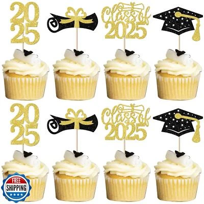 36 упаковок капкейков класса 2025 выпускные с блестящим дипломом класс Ca - Изображение 1 из 4