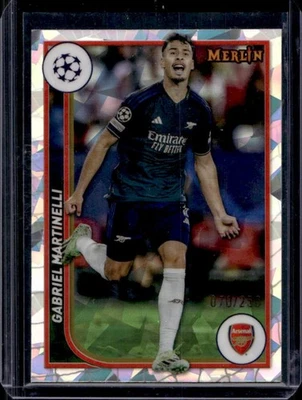 2023-24 Topps Chrome Merlin Gabriel Martinelli Atomic Refractor #/250 - Image 1 of 2