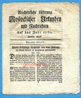 Mecklenburg, Rostocksche Zeitung, Urkunden und Nachrichten, 3. Stück, um 1760 !