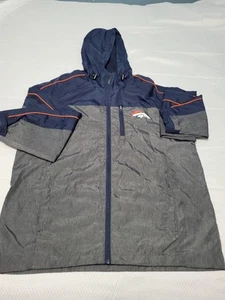 denver broncos Coat Adult G3 Hooded Zippered Pockets Windbreaker Jacket - Picture 1 of 11