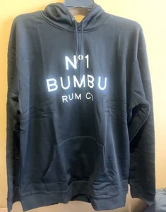 NEU SCHWARZES SWEATSHIRT MIT KAPUZE XXXL BUMBU RUM CO. - Bild 1 von 4