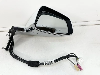 Conjunto de cubierta de espejo retrovisor lateral derecho pasajero Tesla Modelo X 16-20 OEM blanco Foto 1 de 4