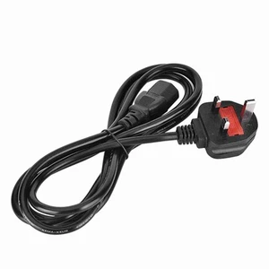 1.8 Meter 3 Pin UK Male Plug Power Cord Cable For Air Conditioner Refrigerato CB - Afbeelding 1 van 8