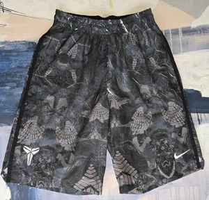 Pantaloncini da basket Nike Kobe neri Mamba Emerge pelle di serpente HyperElite a righe taglia M - Foto 1 di 3