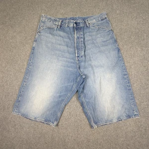 G star Shorts mens 36 Blue Denim relaxed BAM y2k style Jorts skater Size 36 - Picture 1 of 9