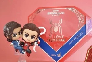 HOT TOYS Cosbaby Marvel SPIDER MAN NO WAY HOME PETER PARKER & MJ Love Set - NEW - Picture 1 of 2