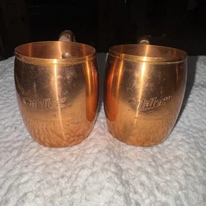 Miller Bier massiver Kupferkrug Set Moscow Mule Paar Westkurve - Bild 1 von 17