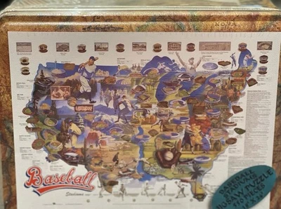 Baseball Stadiums Jigsaw Puzzle 550 Piece Channel Craft Vintage Unopened Sealed - Image 1 of 4
